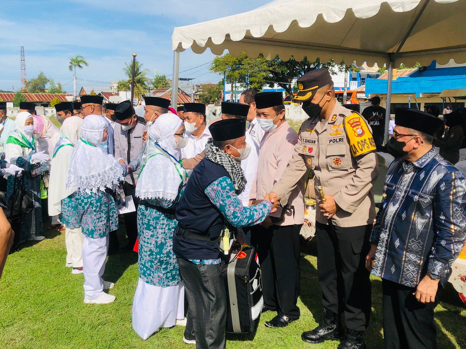 Polres Majene Kerahkan Personel Pengamanan dan Pengawalan Pelepasan Kloter 13 CJH