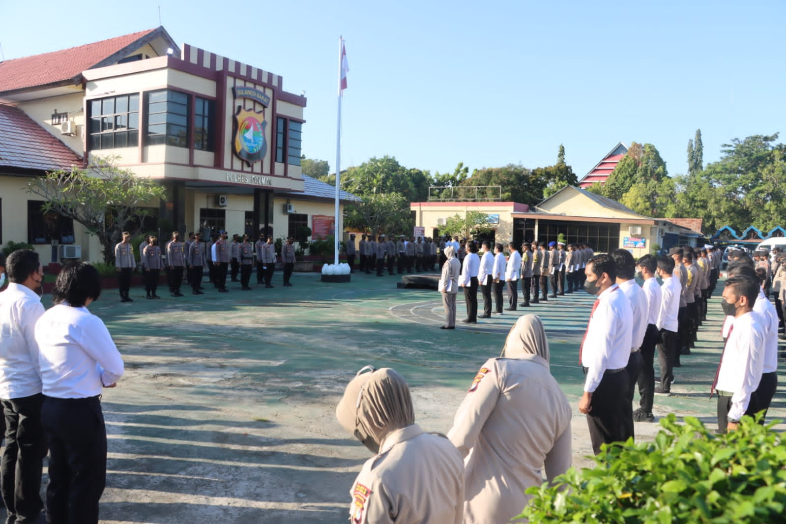 Kapolres Polman Beri Motivasi Untuk Personil Pentingnya Disiplin