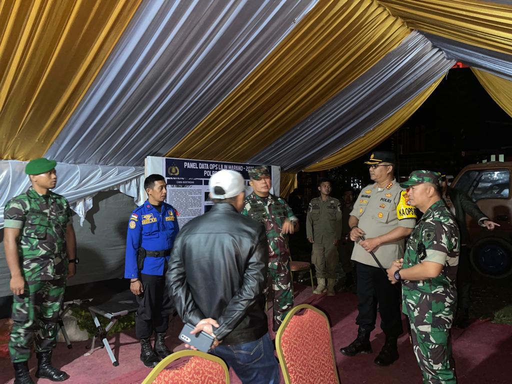 Kapolresta Mamuju Dan Dandim 1418 Mamuju Dampingi Danrem 142 Tatag Patroli Gabungan