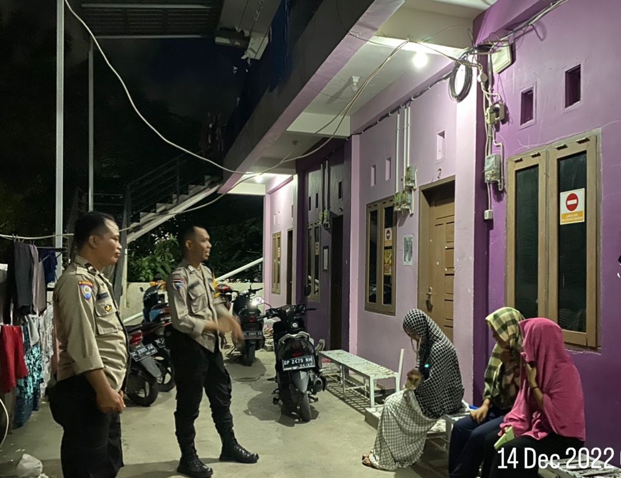 Cegah Aksi Kejahatan Dimalam Hari, Personel Polsek Banggae Gelar Patroli Malam