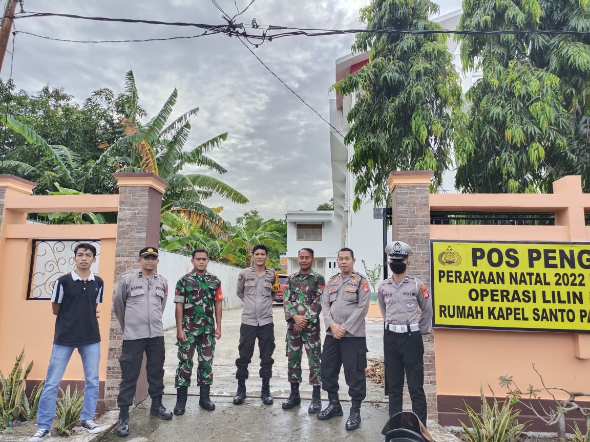 Polres Majene Aktif Berikan Pengamanan Mingguan Ibadah Jemaat Katolik di Rumah Ibadah Santo Paulus