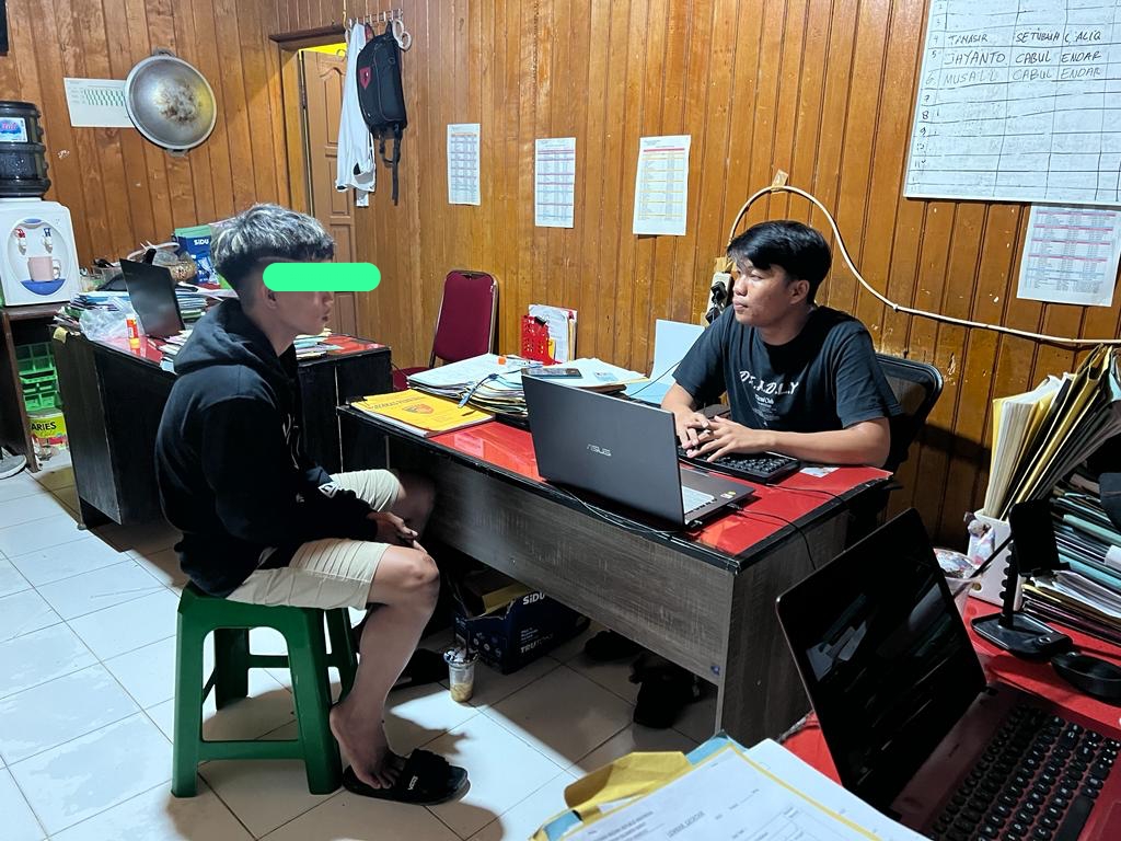 Satreskrim Polresta Mamuju, Amankan seorang Suami Setelah Aniaya Istri