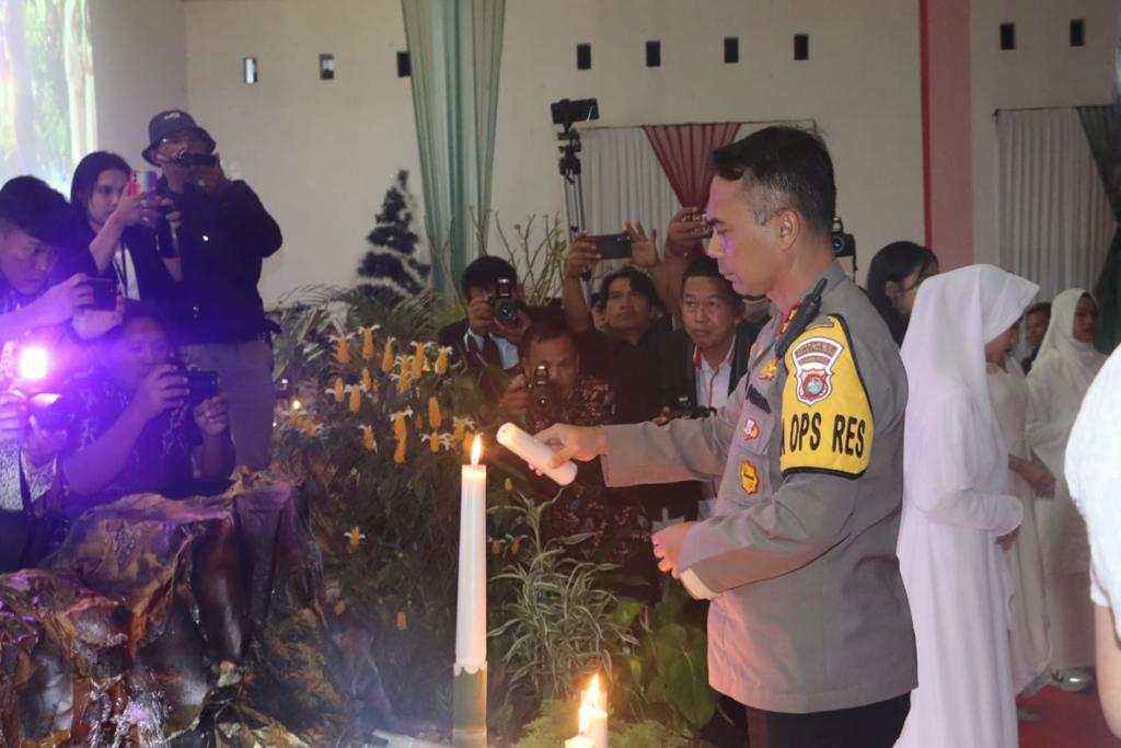 Kapolres Mamasa Hadiri Perayaan Natal Oikumene Bersama Forkopimda