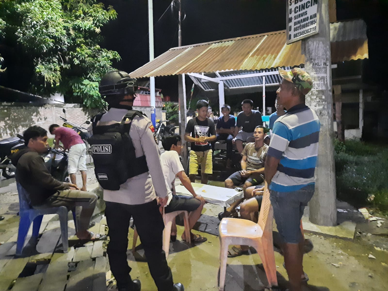 Personil Sat Samapta Polres Polman Rutin Gelar Patroli Malam Hari