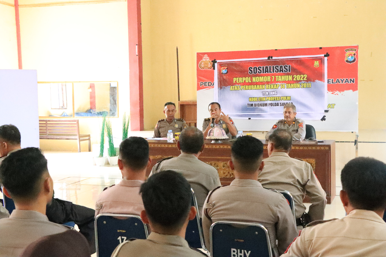 Sosialisasi Perpol No. 7 Tahun 2022 Tentang Kode Etik Profesi Polri di Polres Majene