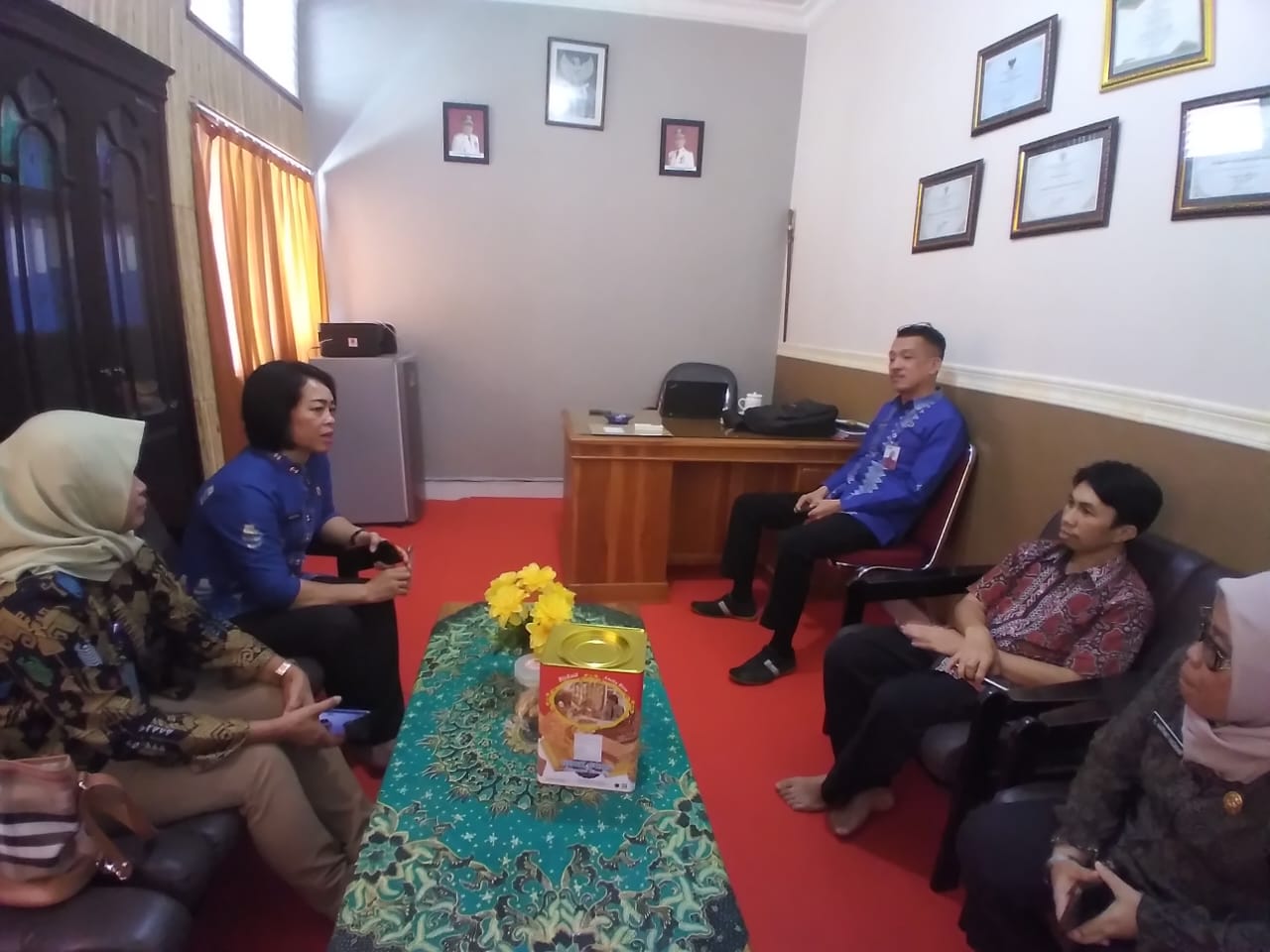 Kemenkumham Sulbar Koordinasi ke Bagian Hukum Pemkab Majene.