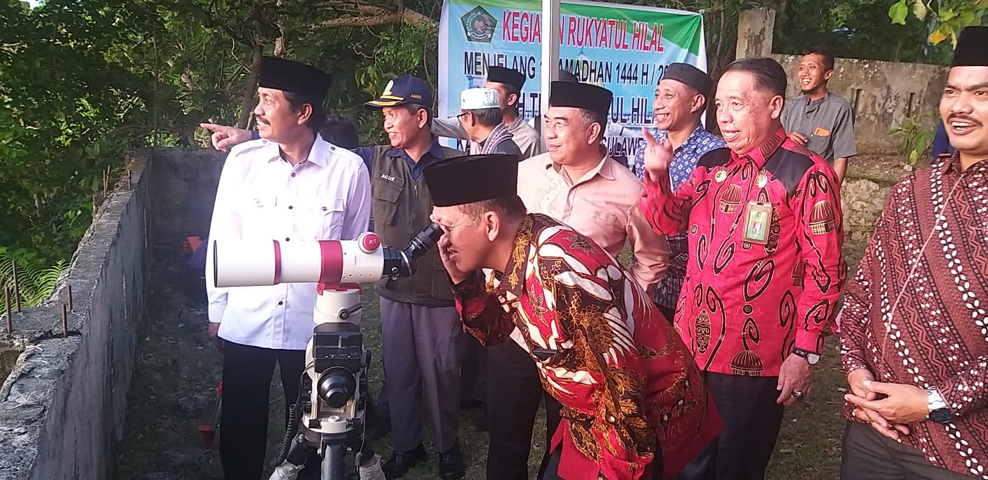 Tertutup Awan Rukyatul Hilal Tidak Terlihat Di Mamuju Sulawesi Barat