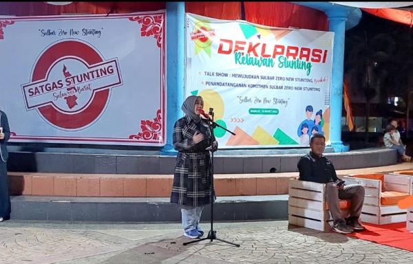 Ketua DPRD Sulbar Beri Apresiasi relawan Stunting Gelar Deklarasi