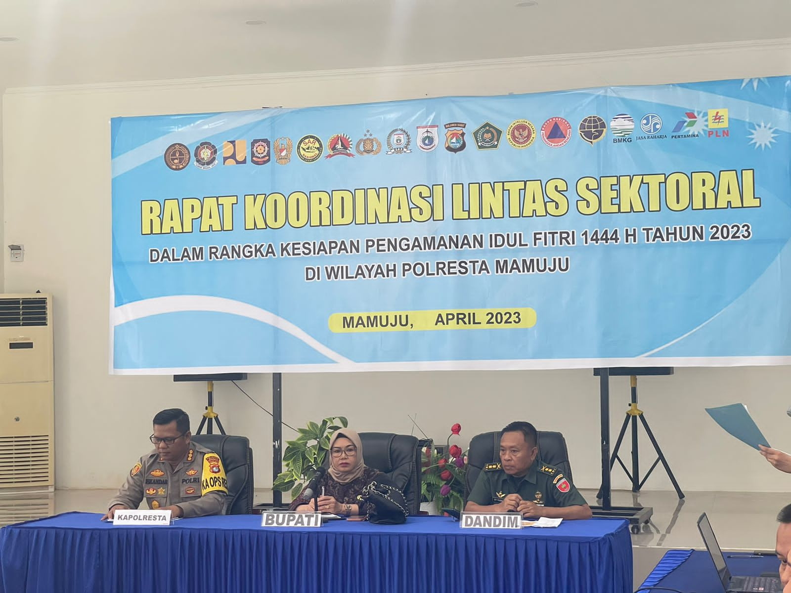 Polresta Mamuju Gelar Rakor Lintas Sektor Pengamanan Idul Fitri 1444 H