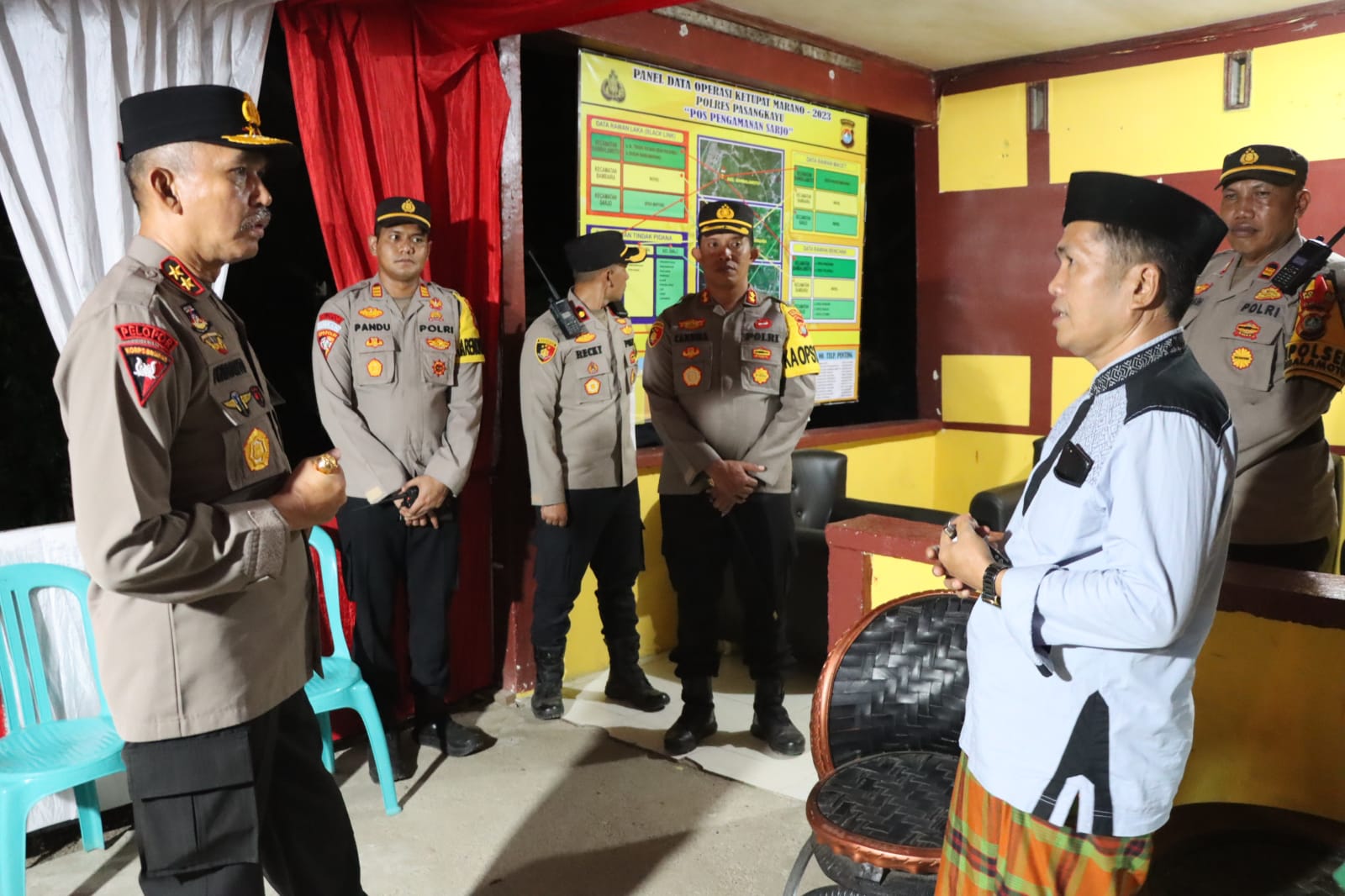 Kapolda Sulbar Apresiasi Kesiapan Pengamanan Polres Pasangkayu Jelang Idul Fitri