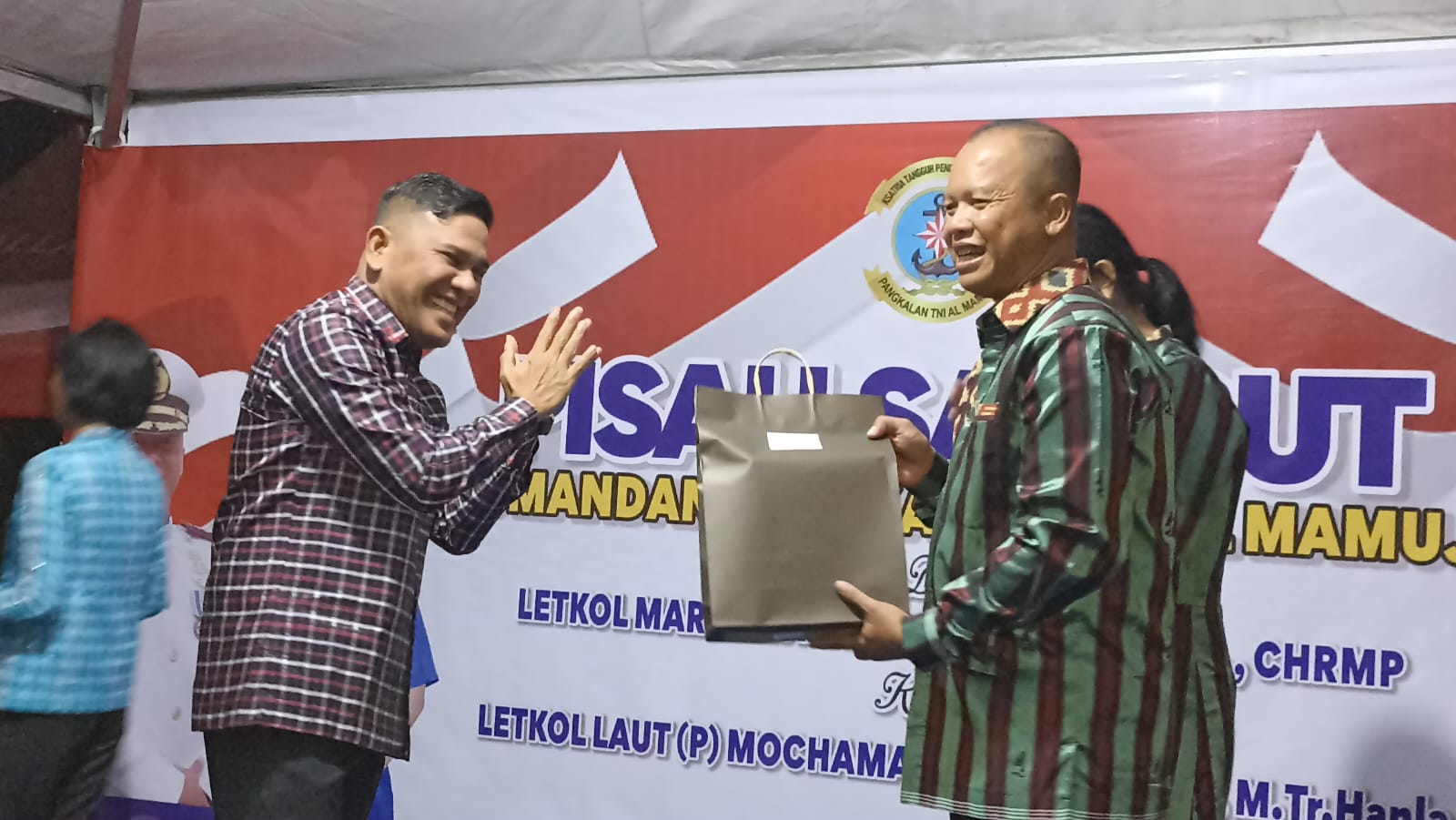 Parlindungan Hadiri Pisah Sambut Komandan Pangkalan TNI AL Mamuju