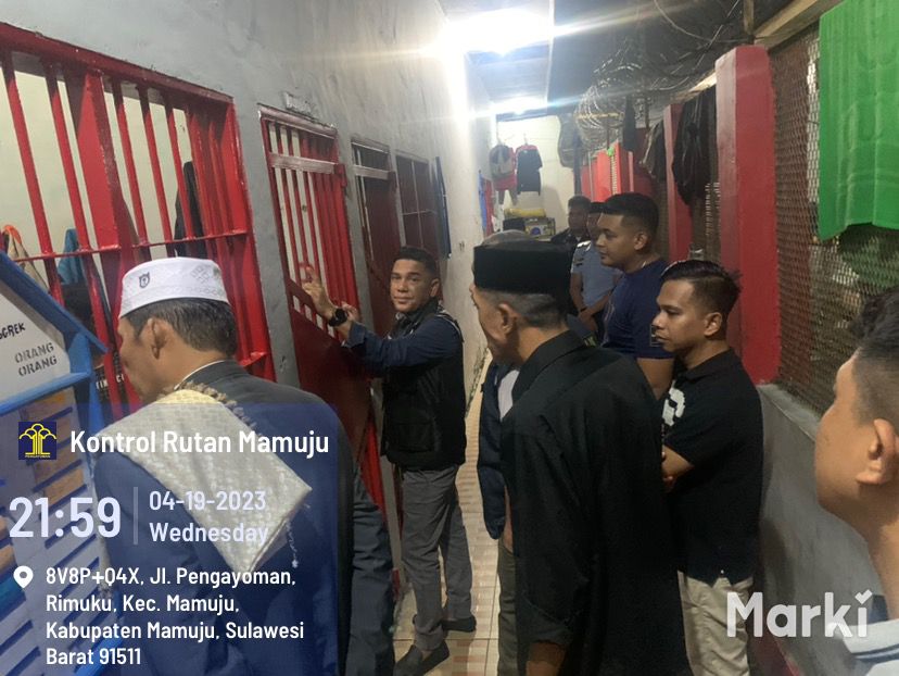 Kemenkumham Sulbar Pantau Kondisi Keamanan dan Ketertiban Rutan Mamuju