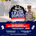 Open Tournament Catur&Domino Kapolres Mamasa Cup 2023 Dalam Rangka HUT Bhayangkara Ke-77