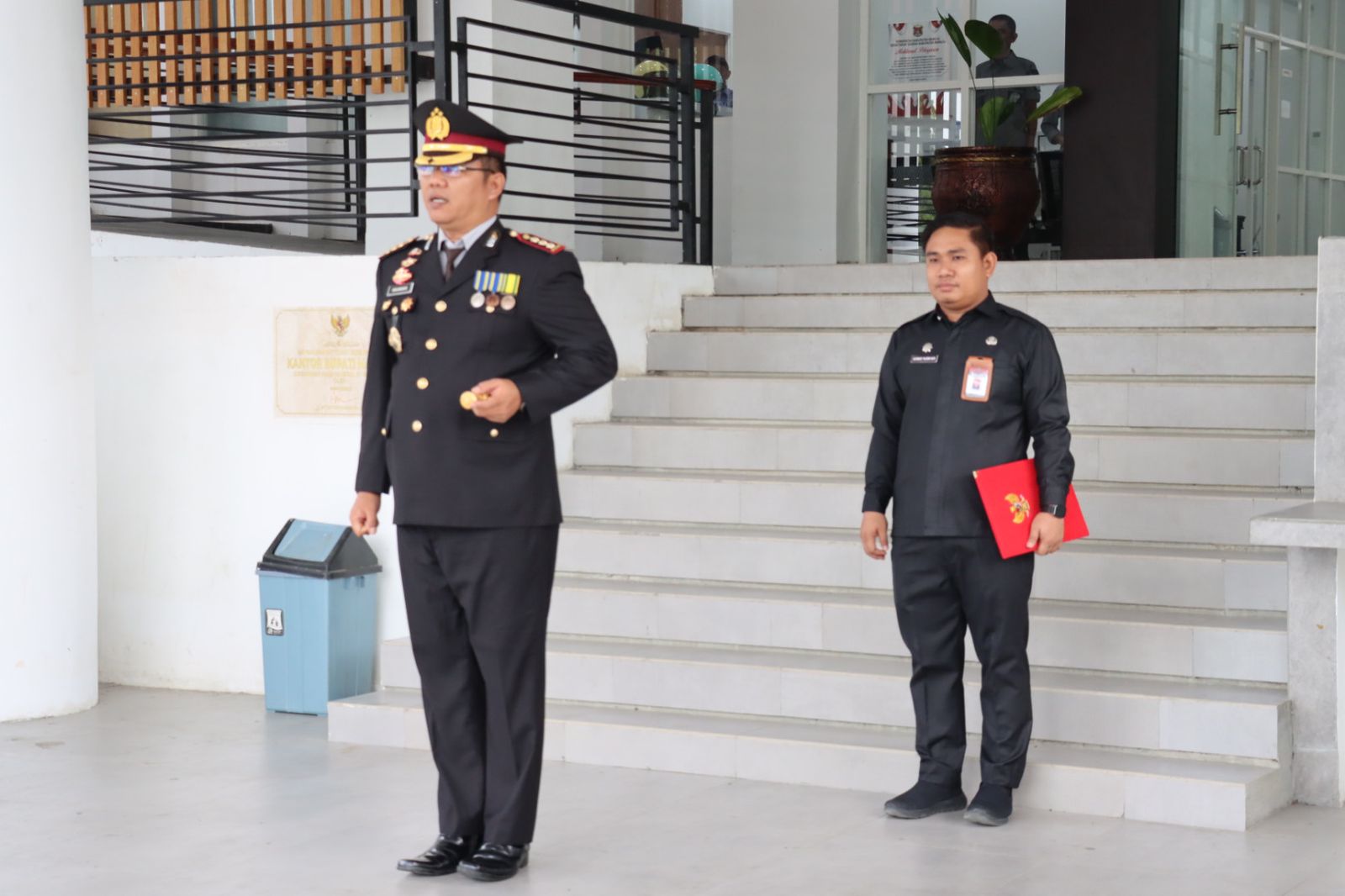 Kapolresta Mamuju Inspektur Upacara Harlah Pancasila Di Kantor Bupati Mamuju