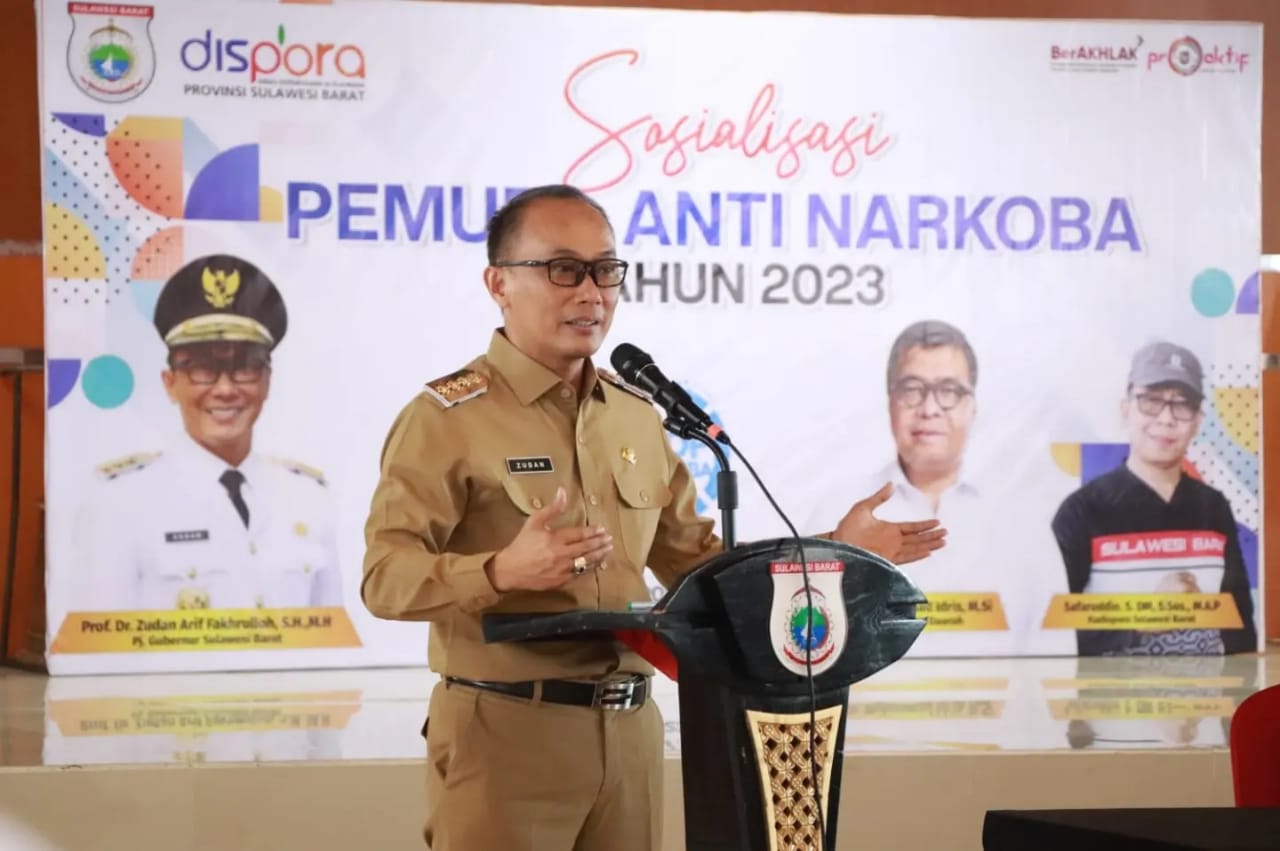 Pj Gubernur Sulbar Ajak Pemuda Aktif Berorganisasi, Lahirkan Generasi Anti Narkoba Pj Gubernur Sulbar Ajak Pemuda Aktif Berorganisasi, Lahirkan Generasi Anti Narkoba