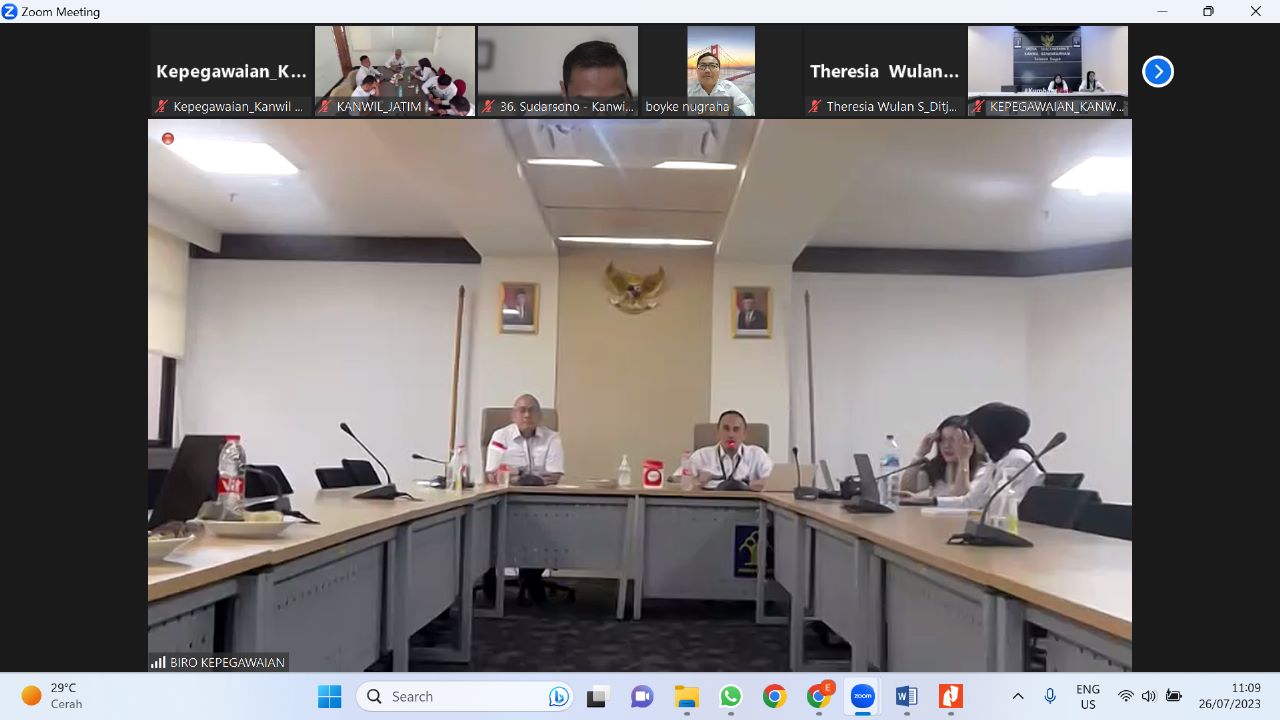 Kemenkumham Rapat Persiapan Pembekalan Purnabakti 2023