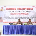 Polresta Mamuju Gelar Latpraops Sikat Marano Tahun 2023
