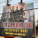 Polresta Mamuju Dan Polsek Jajaran Pasang Baliho HUT TNI Ke 78,