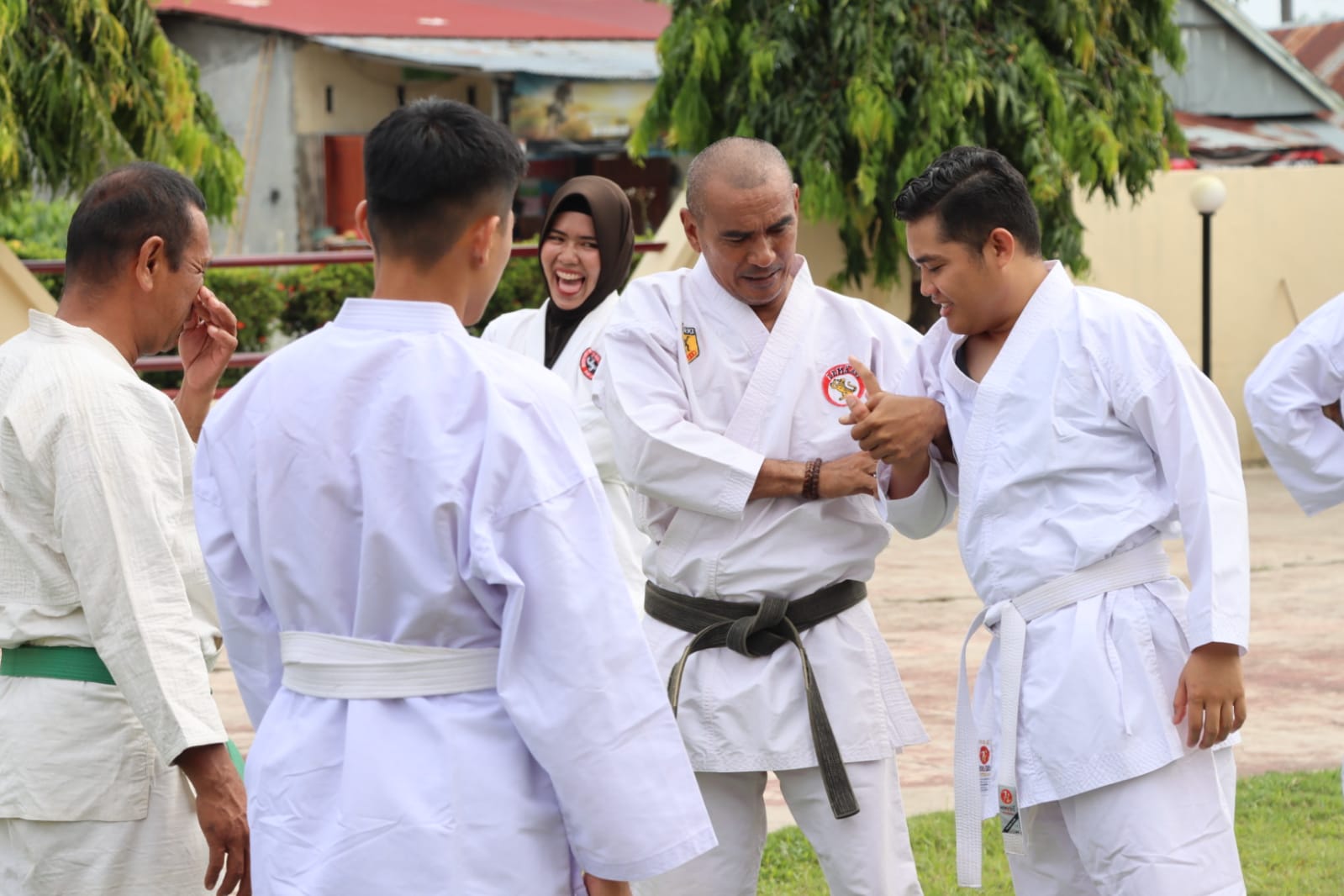 Personel Polres Pasangkayu Yang Diusulkan Naik Pangkat, Mengikuti Ujian Beladiri Polri.