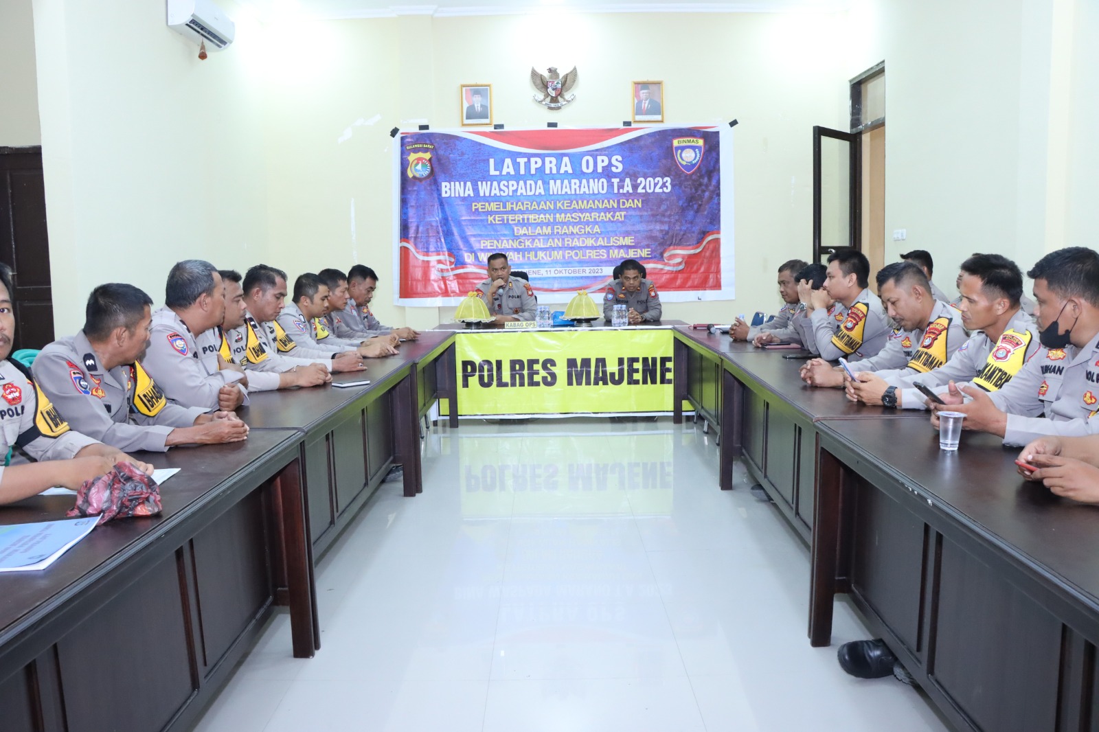 Kabag Ops Polres Majene Pimpin Latpra Ops Bina Waspada Marano Kabag Ops Polres Majene Pimpin Latpra Ops Bina Waspada Marano