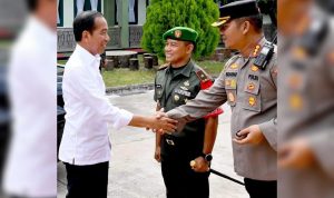 Kapolresta Mamuju dan Presiden Jokowi Bersalaman, Sentuhan Khusus dalam Kunjungan Kerja ke Sulbar