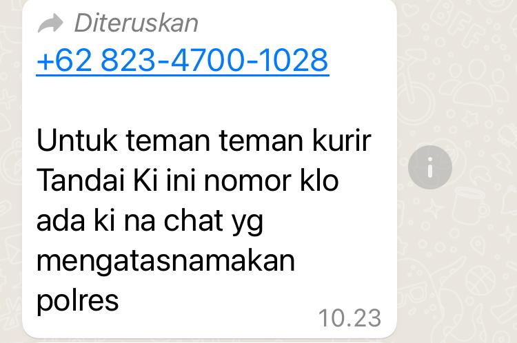 Penipuan Via Whats app Kerap Terjadi, Polresta Mamuju Imbau Warga Cek Betul Dan Pastikan Aman