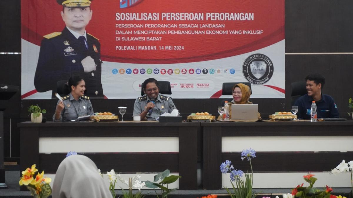 Kemenkumham Sulbar Sosialisasi Perseroan Perorangan