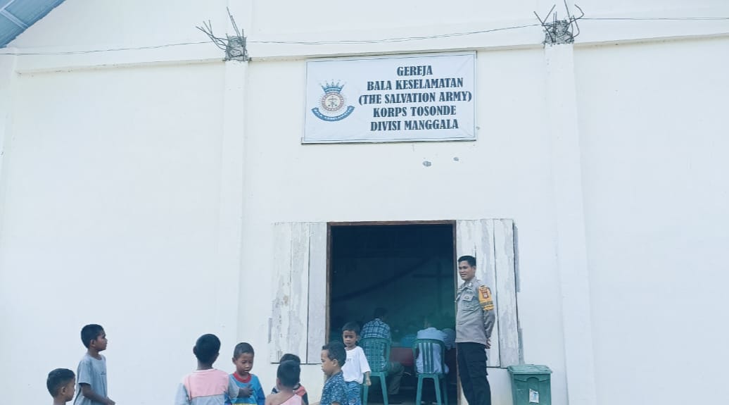 Wujud Pelayanan Prima, Polres Pasangkayu Berikan Pengamanan Ibadah Gereja