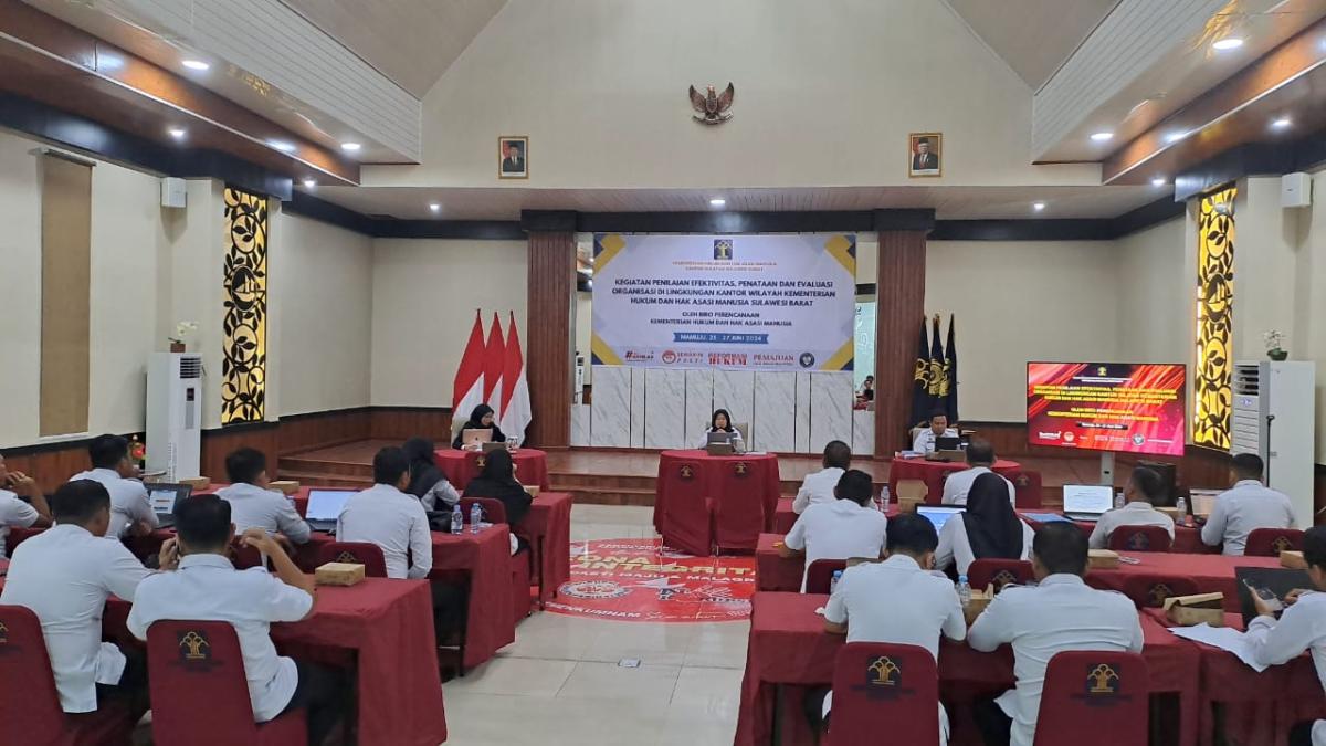 Kemenkumham Sulbar Ikuti kegiatan Penilaian Efektivitas, Penataan Dan Evaluasi Organisasi Kemenkumham Sulbar Ikuti kegiatan Penilaian Efektivitas, Penataan Dan Evaluasi Organisasi