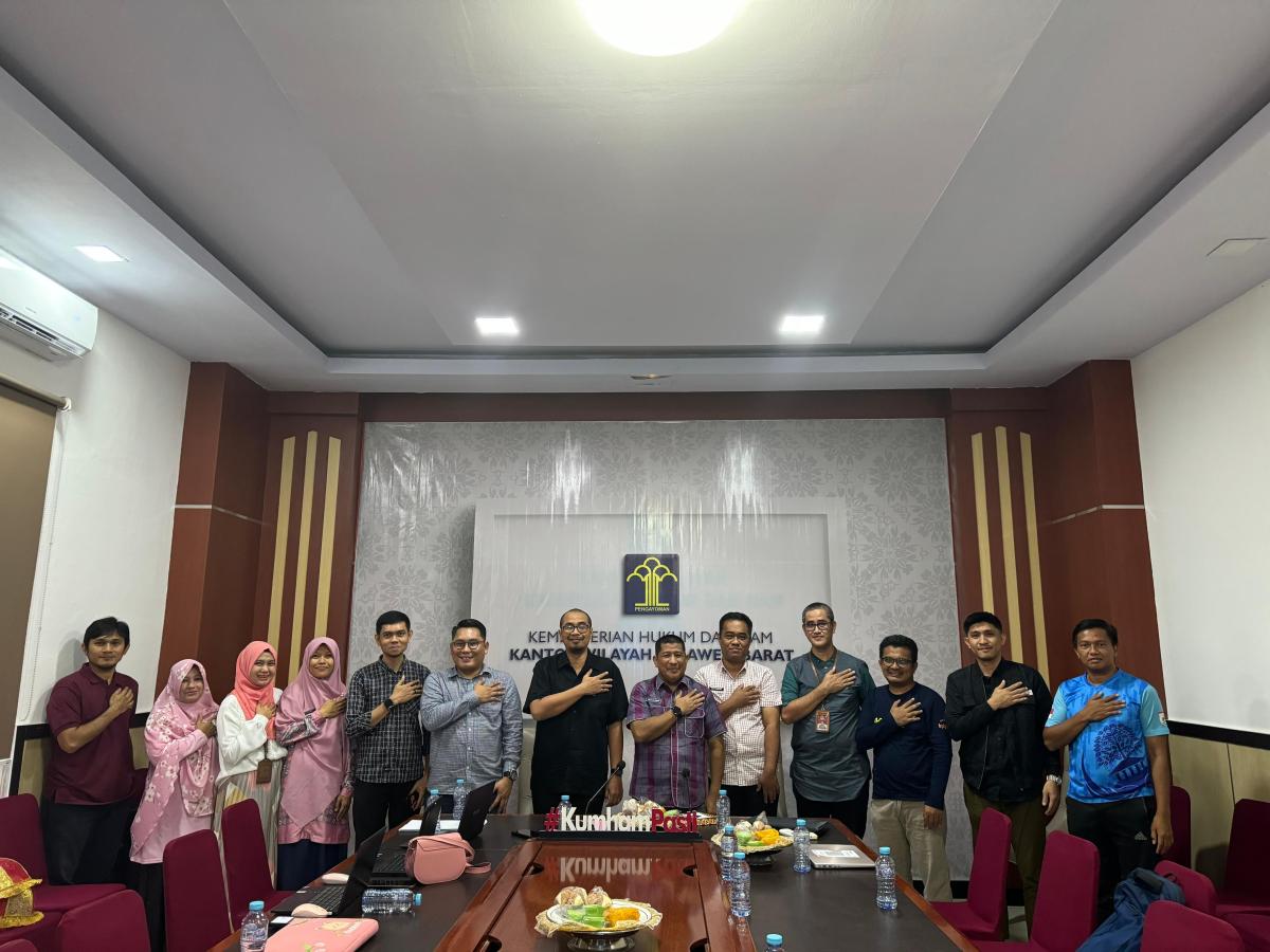 Kanwil Kemenkumham Sulbar Lakukan Harmonisasi Raperkada