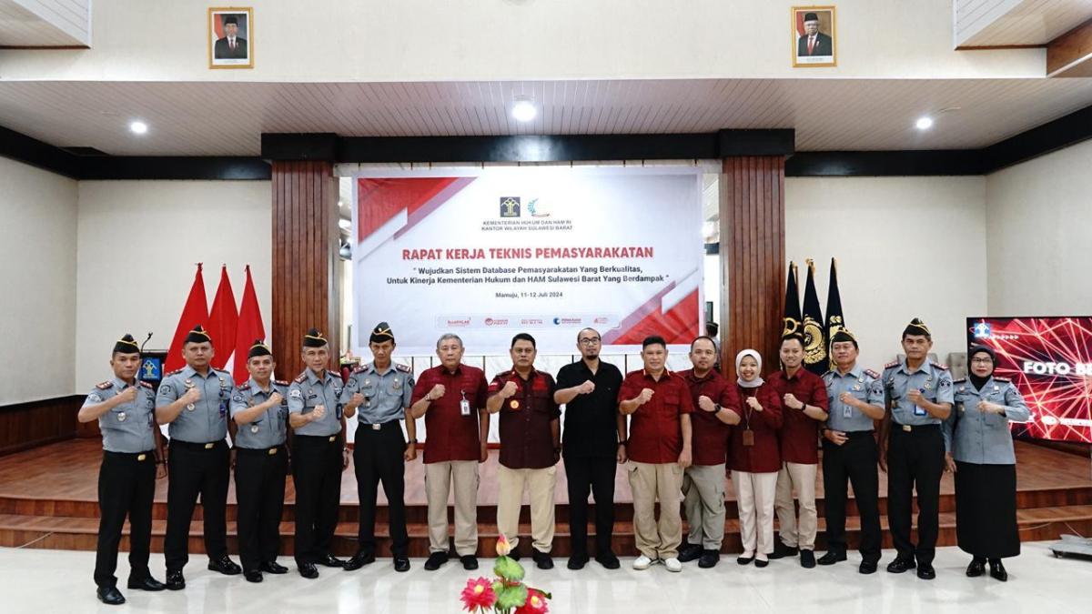 Kemenkumham Sulbar Rapat Kerja Teknis Pemasyarakatan.