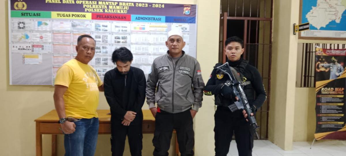 Polsek Kalukku Polresta Mamuju Tangkap Seorang Bapak Kandung