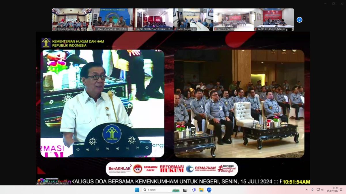 Menkumham Yasonna Buka Secara Resmi Rangkaian Hari Pengayoman Ke-79 Menkumham Yasonna Buka Secara Resmi Rangkaian Hari Pengayoman Ke-79