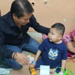 Kadinkes drg.Asran Kunjungi Athala di RS Wahidin
