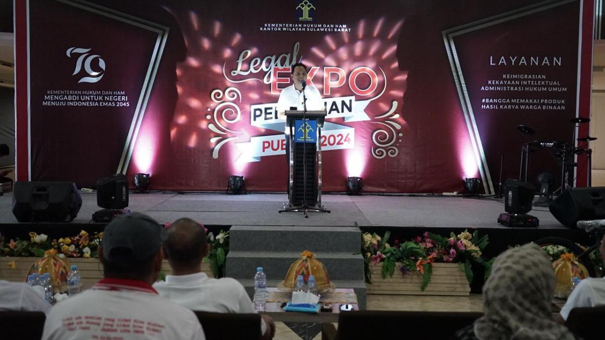 Kanwil Kemenkumham Sulbar Selenggarakan Legal Expo Pelayanan Publik 2024  Kanwil Kemenkumham Sulbar Selenggarakan Legal Expo Pelayanan Publik 2024