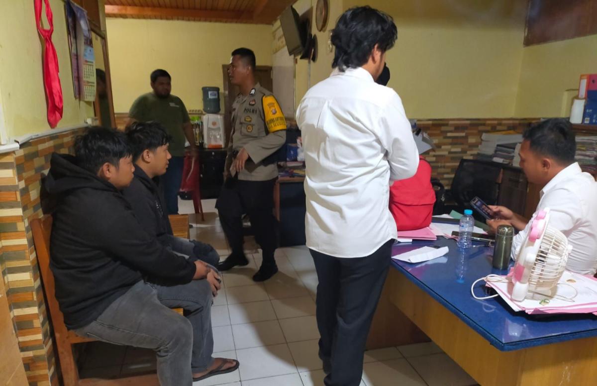 Polsek Mamuju Amankan Terduga Pelaku Penipuan  Di Karampuang