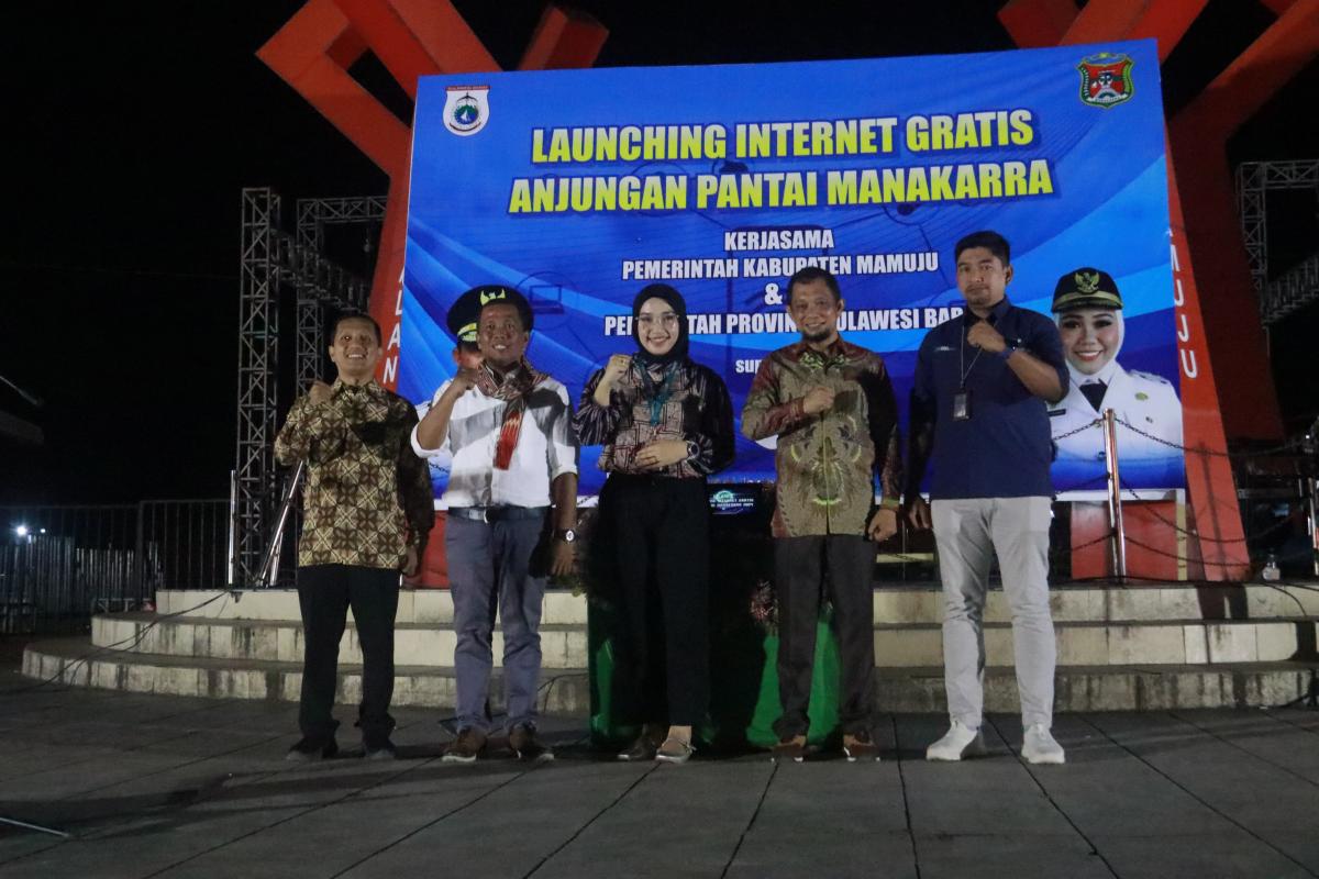 Diskominfo Sulbar-Pemkab Mamuju Hadirkan Internet Gratis di Anjungan Pantai Manakarra