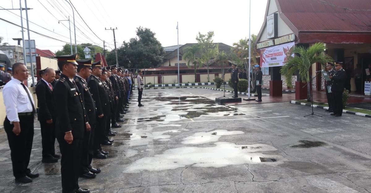Polresta Mamuju Gelar Upacara Peringatan Hari Kesaktian Pancasila  Polresta Mamuju Gelar Upacara Peringatan Hari Kesaktian Pancasila