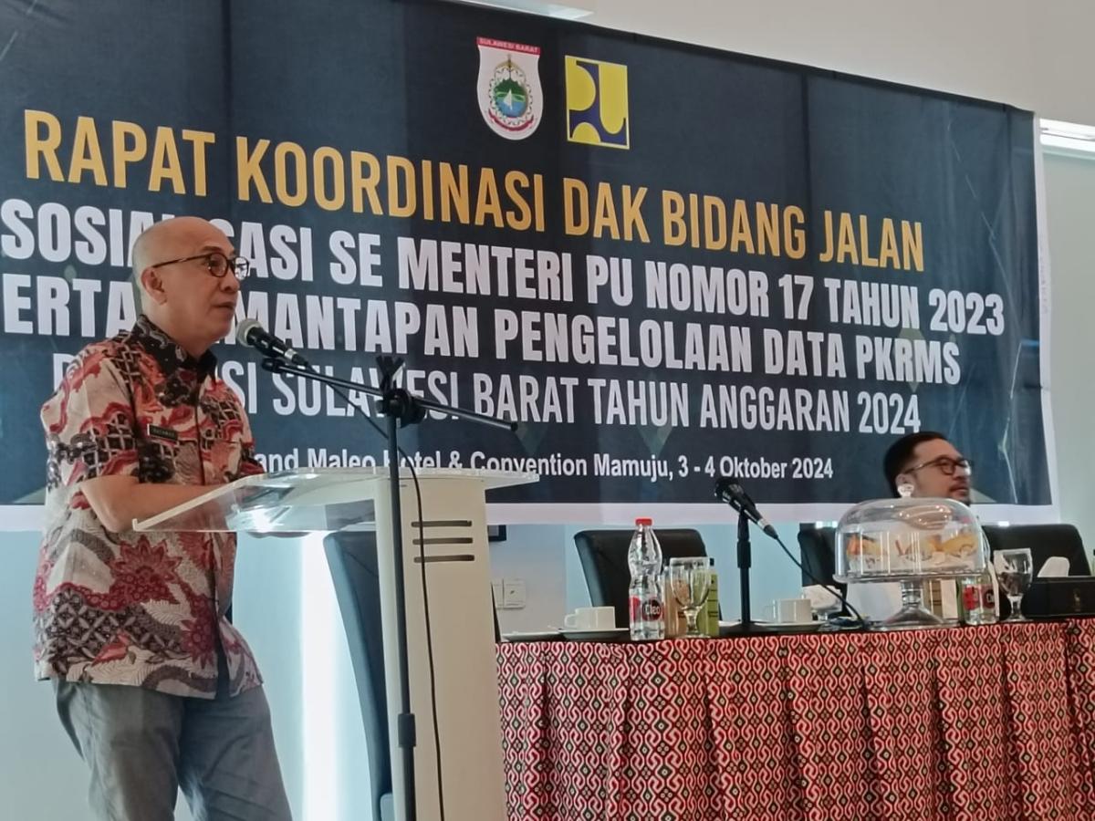 Rakor PUPR Pusat dan PUPR se Sulbar, Sinkronisasi Data Pembangunan Infrastruktur Jalan