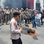 Kapolresta Mamuju Pimpin Pengamanan Aksi Unras Aliansi Mahasiswa Sulbar 