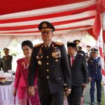 Kapolda Sulbar bersama Ketua Bhayangkari Hadiri Upacara HUT TNI di Korem  Kapolda Sulbar bersama Ketua Bhayangkari Hadiri Upacara HUT TNI di Korem