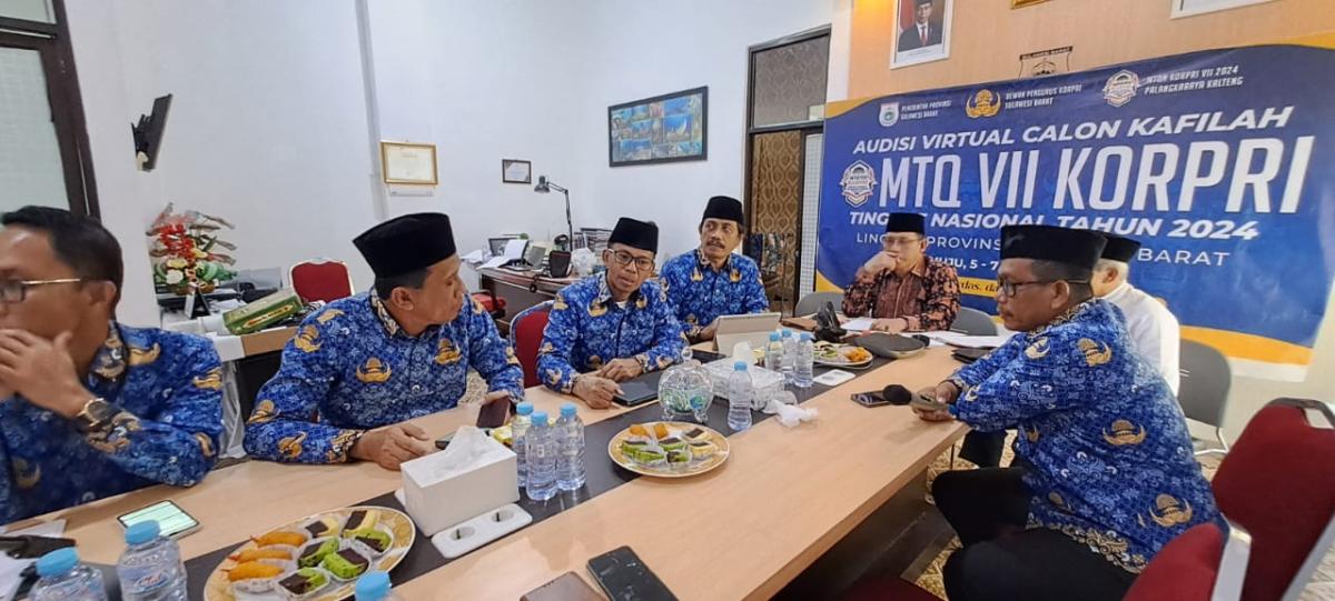 61 Peserta Ikuti Audisi Calon Kafilah MTQ Nasional KORPRI VII 2024 