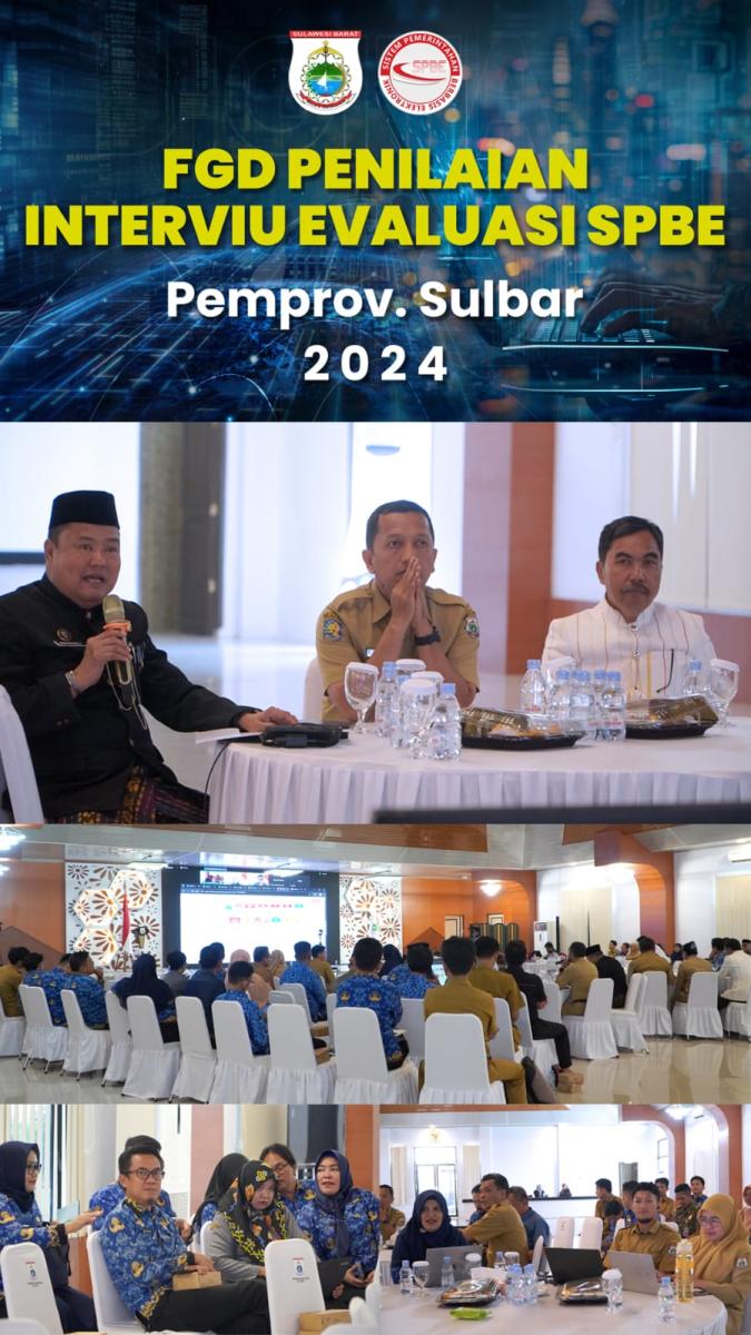 Pemprov Sulbar Ikuti FGD Penilaian Interviu Evaluasi SPBE Nasional 