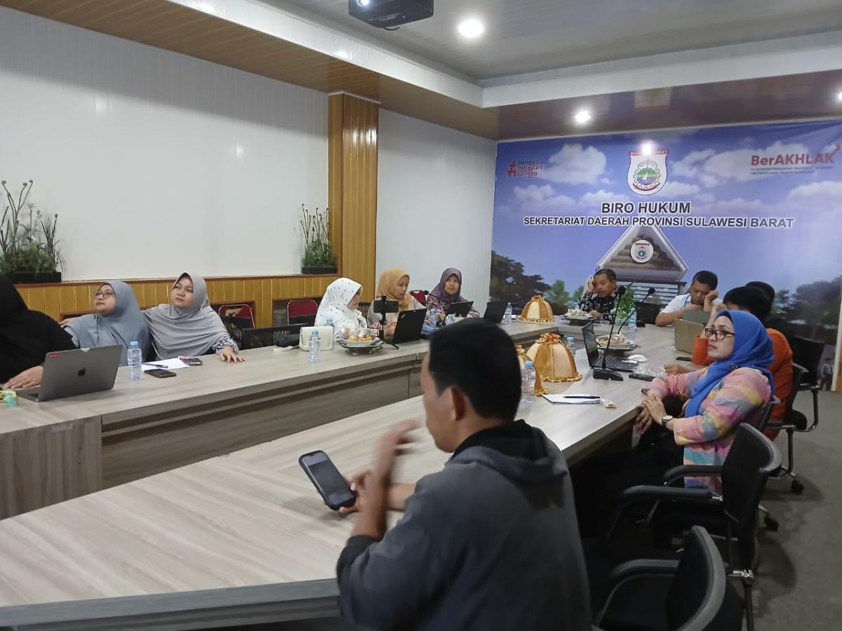 Kemenkumham Sulbar Gelar Rapat Penyusunan Rapergub Sulawesi Barat