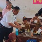 Kasi Pers Kasrem 142/Tatag Hadiri Uji Coba Makan Bergizi Kasi Pers Kasrem 142/Tatag Hadiri Uji Coba Makan Bergizi