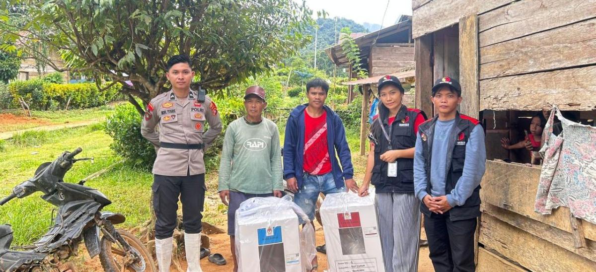 Logistik Pilkada Mamuju Tiba di Seluruh TPS