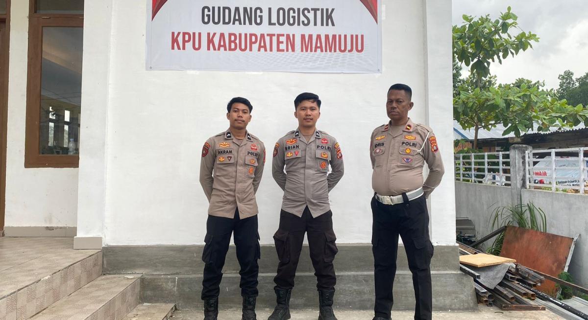 Polresta Mamuju Tingkatkan Pengamanan Ketat Gudang Logistik KPU