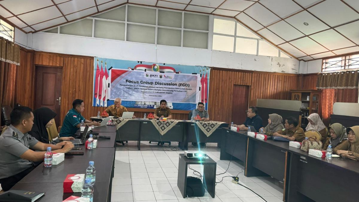 Kemenkumham Sulbar Ikuti FGD Pembahasan Draft Peraturan Bupati Majene