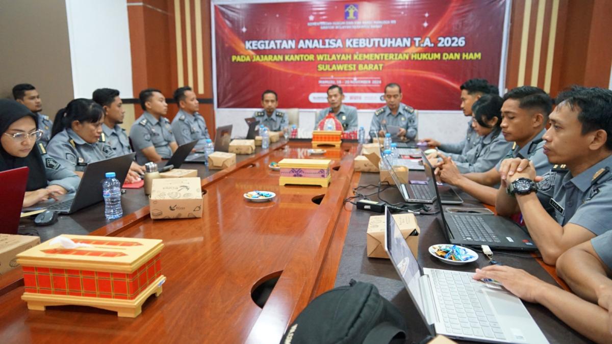 Kemenkumham Sulbar Bahas Kebutuhan Anggaran 2026