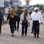 Pj.Bahtiar, Ketua DPRD Amalia dan Bupati Mateng Aras Tammauni Gelar Jalan Sehat dan Tanam Pohon